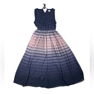 Maison Jules Purple Striped Sleeveless Dress